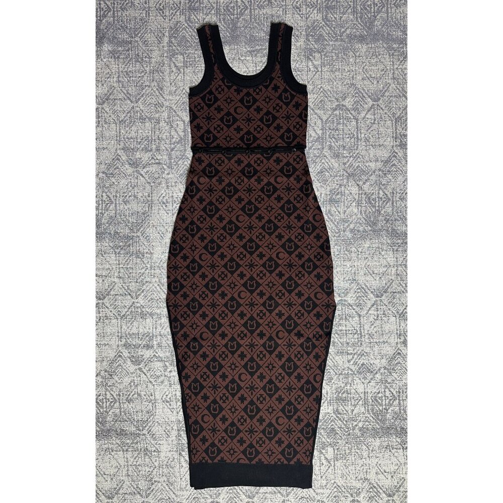Nanushka Maves Knitted Midi Dress With Buttons